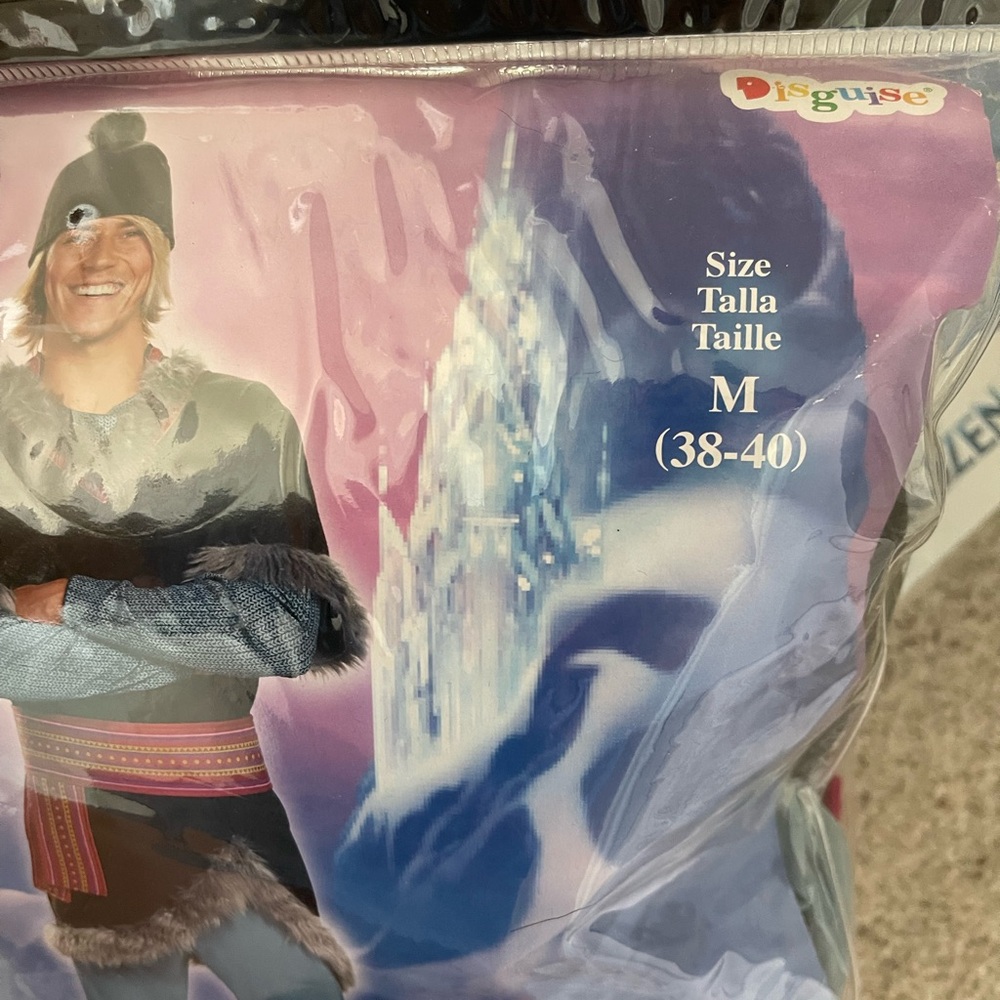Disguise Men's Kristoff Costume with Fur Trim - Size M